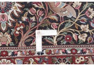 Tappeto Ilaam Medaglione Floreale Rosso Scuro Avorio 107x154 Cm
