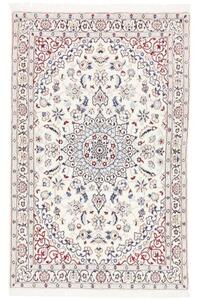 Tappeto Nain 9la Medaglione Floreale Avorio Blu 115x178 Cm