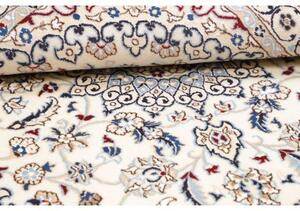 Tappeto Nain 9la Medaglione Floreale Avorio Blu 115x178 Cm