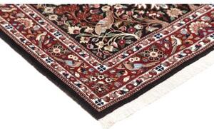 Tappeto Ilaam Medaglione Floreale Rosso Scuro Avorio 107x154 Cm