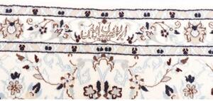 Tappeto Nain 6la Floreale Avorio Blu Scuro Quadrato 205x203 Cm