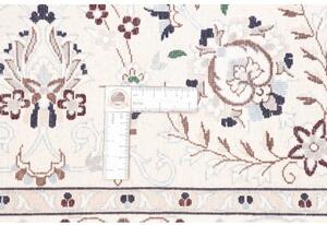 Tappeto Nain 6la Floreale Avorio Blu Scuro Quadrato 205x203 Cm