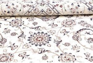 Tappeto Nain 6la Floreale Avorio Blu Scuro Quadrato 205x203 Cm
