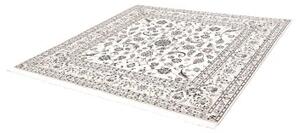 Tappeto Nain 6la Floreale Avorio Blu Scuro Quadrato 205x203 Cm
