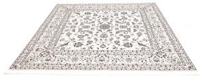 Tappeto Nain 6la Floreale Avorio Blu Scuro Quadrato 205x203 Cm