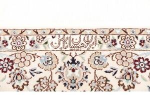 Tappeto Nain 6la Medaglione Floreale Turchese Avorio 160x233 Cm