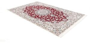 Tappeto Nain 6la Medaglione Floreale Rosso Avorio 156x245 Cm