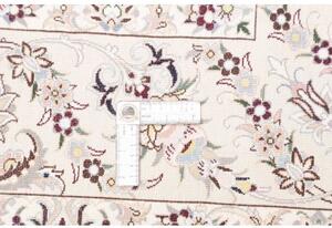 Tappeto Nain 6la Medaglione Floreale Azzurro Avorio 186x255 Cm
