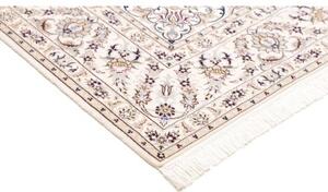 Tappeto Nain 6la Medaglione Floreale Azzurro Avorio 186x255 Cm