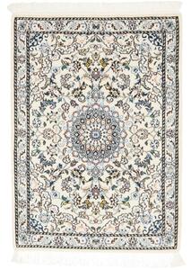 Tappeto Nain 9la Medaglione Floreale Avorio Blu 66x92 Cm