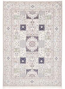 Tappeto Nain 6la Patchwork Avorio Blu Scuro 206x295 Cm