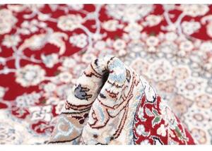 Tappeto Nain 6la Medaglione Floreale Rosso Avorio 156x245 Cm