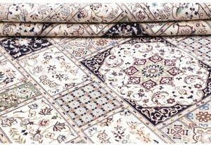 Tappeto Nain 6la Patchwork Avorio Blu Scuro 206x295 Cm