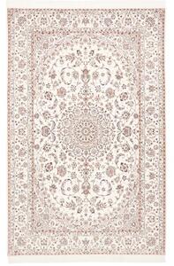 Tappeto Nain 6la Medaglione Floreale Avorio Rosso Ruggine 166x260 Cm