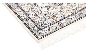 Tappeto Nain 9la Medaglione Floreale Avorio Blu 66x92 Cm