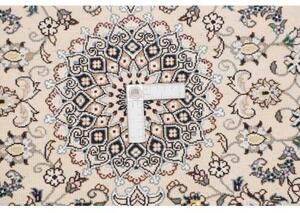 Tappeto Nain 9la Medaglione Floreale Avorio Blu 66x92 Cm