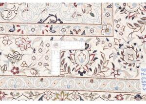 Tappeto Nain 6la Medaglione Floreale Rosso Bordeaux Avorio 127x191 Cm