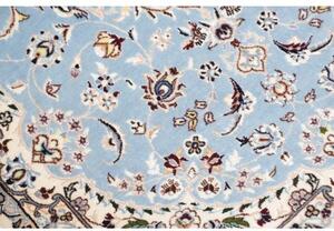 Tappeto Nain 6la Medaglione Floreale Azzurro Avorio 80x118 Cm
