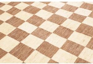 Tappeto Gabbeh Fine Geometrico Marrone Chiaro Beige 190x244 Cm