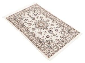 Tappeto Nain 6la Medaglione Floreale Avorio Blu Polvere 63x93 Cm
