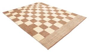 Tappeto Gabbeh Fine Geometrico Marrone Chiaro Beige 190x244 Cm