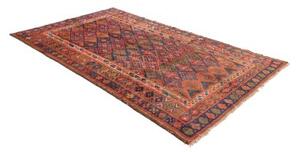 Tappeto Antik Geometrico Blu Notte Rosso Corallo 162x265 Cm