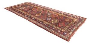 Tappeto Antik Geometrico Rosso Mattone Blu Scuro 150x322 Cm