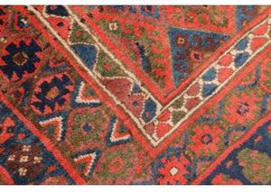 Tappeto Antik Geometrico Blu Notte Rosso Corallo 162x265 Cm