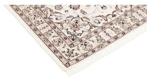 Tappeto Nain 6la Medaglione Floreale Avorio Blu Polvere 63x93 Cm