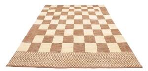 Tappeto Gabbeh Fine Geometrico Marrone Chiaro Beige 190x244 Cm