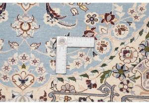 Tappeto Nain 6la Medaglione Floreale Azzurro Avorio 80x118 Cm