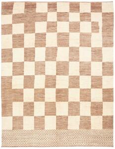 Tappeto Gabbeh Fine Geometrico Marrone Chiaro Beige 190x244 Cm