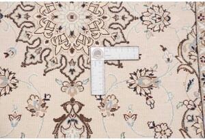 Tappeto Nain 6la Medaglione Floreale Avorio Blu Polvere 63x93 Cm