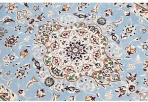 Tappeto Nain 6la Medaglione Floreale Azzurro Avorio 80x118 Cm