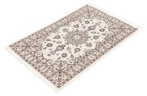 Tappeto Nain 6la Medaglione Floreale Avorio Blu Polvere 63x93 Cm