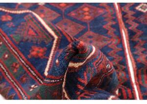 Tappeto Antik Geometrico Blu Notte Rosso Mattone 184x215 Cm