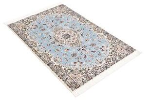 Tappeto Nain 6la Medaglione Floreale Azzurro Avorio 80x118 Cm