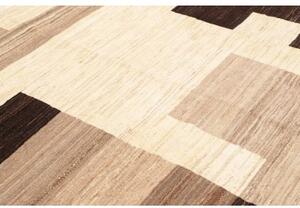 Tappeto Gabbeh Fine Geometrico Beige Marrone Scuro 200x238 Cm