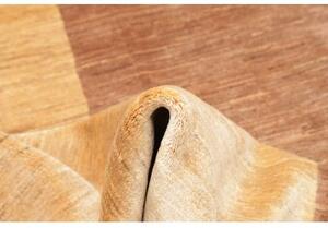 Tappeto Gabbeh Fine Geometrico Marrone Beige 180x249 Cm