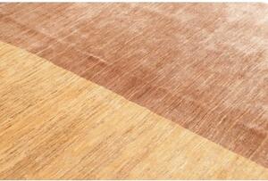 Tappeto Gabbeh Fine Geometrico Marrone Beige 180x249 Cm