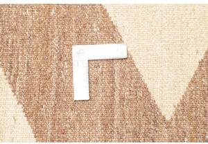 Tappeto Gabbeh Fine Geometrico Beige Marrone 195x230 Cm