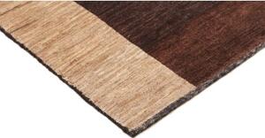 Tappeto Gabbeh Fine Geometrico Marrone Beige 210x247 Cm