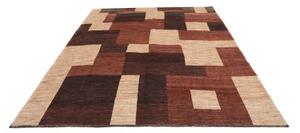 Tappeto Gabbeh Fine Geometrico Marrone Beige 210x247 Cm