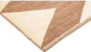 Tappeto Gabbeh Fine Geometrico Beige Marrone 195x230 Cm