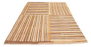 Tappeto Gabbeh Fine Patchwork Beige Marrone 177x234 Cm