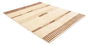 Tappeto Gabbeh Fine Geometrico Avorio Marrone 190x230 Cm