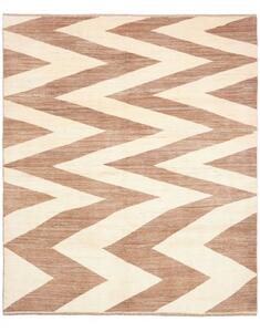 Tappeto Gabbeh Fine Geometrico Beige Marrone 195x230 Cm