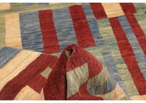 Tappeto Gabbeh Fine Geometrico Beige Rosso 200x232 Cm