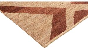 Tappeto Gabbeh Fine Geometrico Sabbia Ruggine Quadrato 220x255 Cm