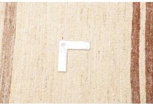 Tappeto Gabbeh Fine Geometrico Avorio Marrone 190x230 Cm